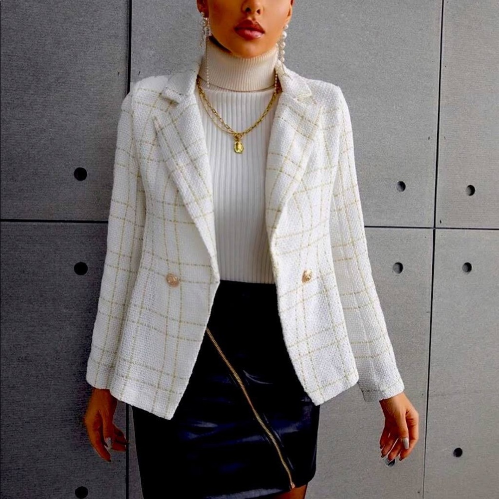 House of Harlow 1960 Tweed Blazer